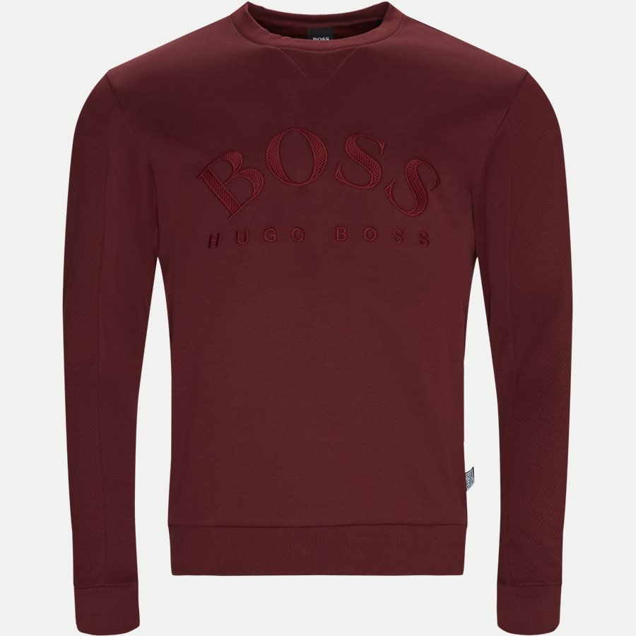 BOSS Athleisure Regular | Salbo Crew Neck Sweatshirt | Rød
