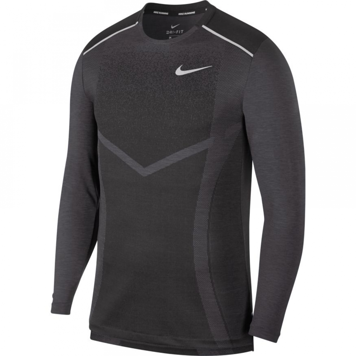 Nike TechKnit Ultra Langærmet T-shirt til Herre - Sort/Grå