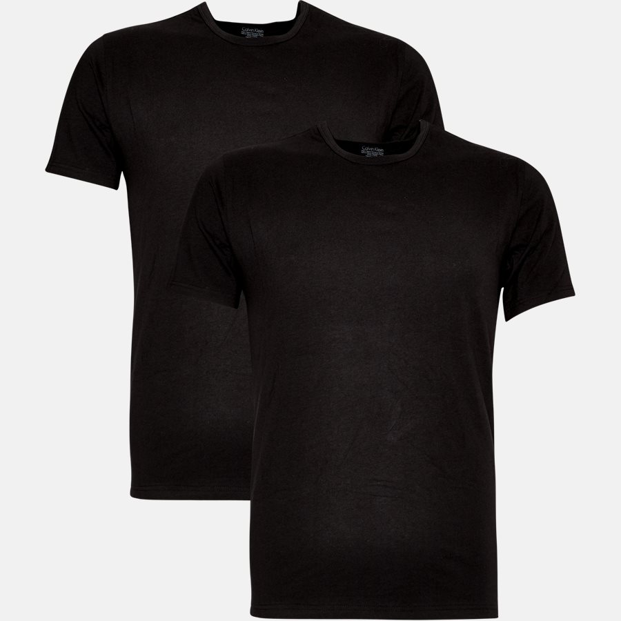 CALVIN KLEIN Slim T-shirt i Sort - Moderne Fit