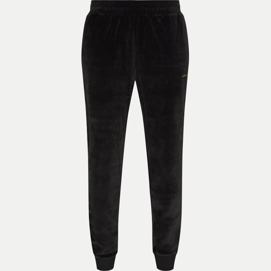 Lacoste Regular | Golden Signature Velvet Sweatpants | Sort