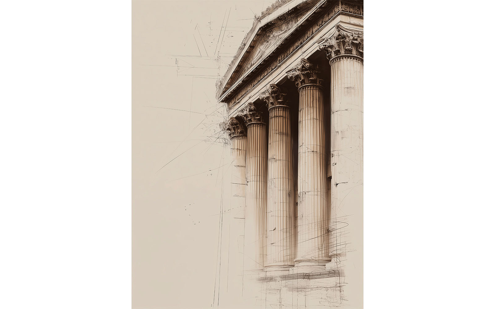 The Pillars Of History lærredsprint