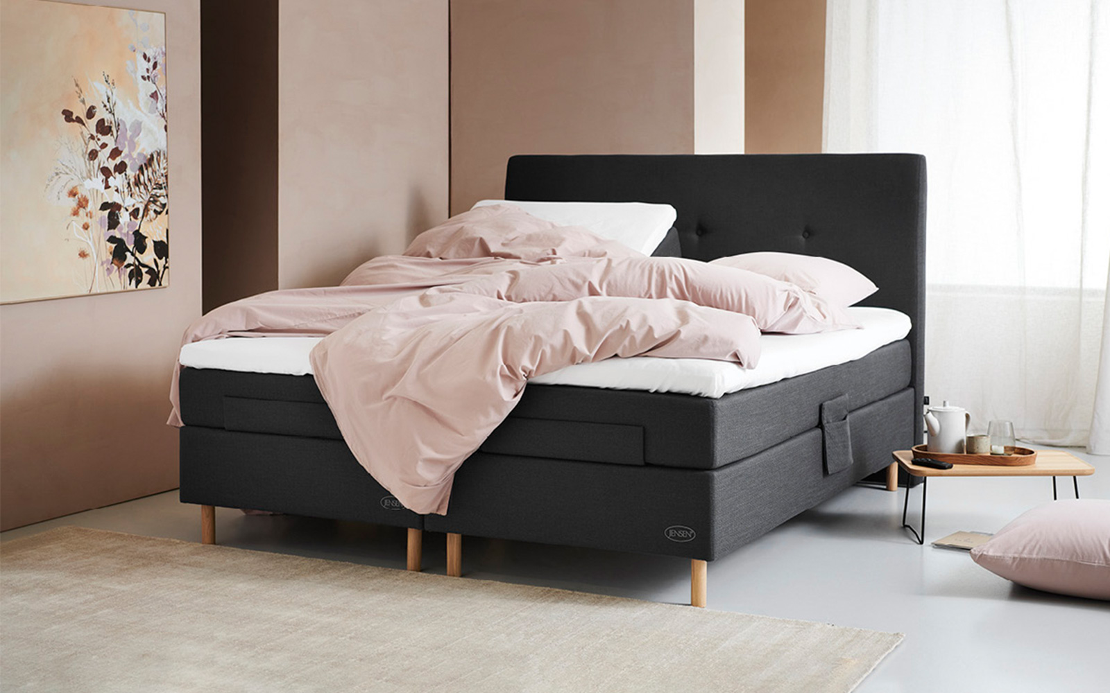 Jensen Ambassadør Dream elevationsseng 180x210 cm