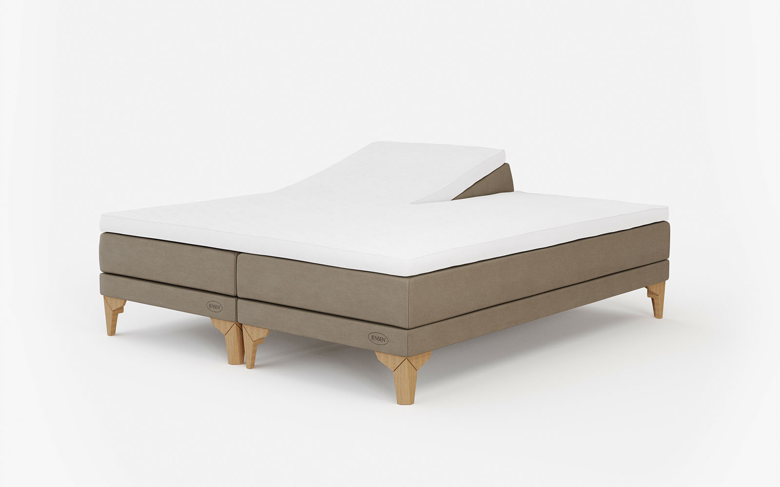 Jensen Ambassadør Lean boxelevationsseng 160x210 inkl. topmadras