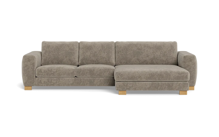 Halifax sofa med chaiselong - Beige - L:334 cm