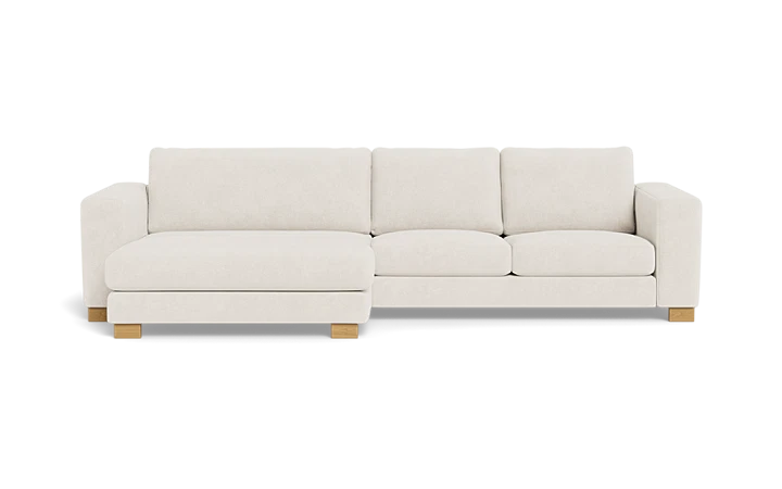 Halifax sofa med chaiselong - Hvid - L:312 cm