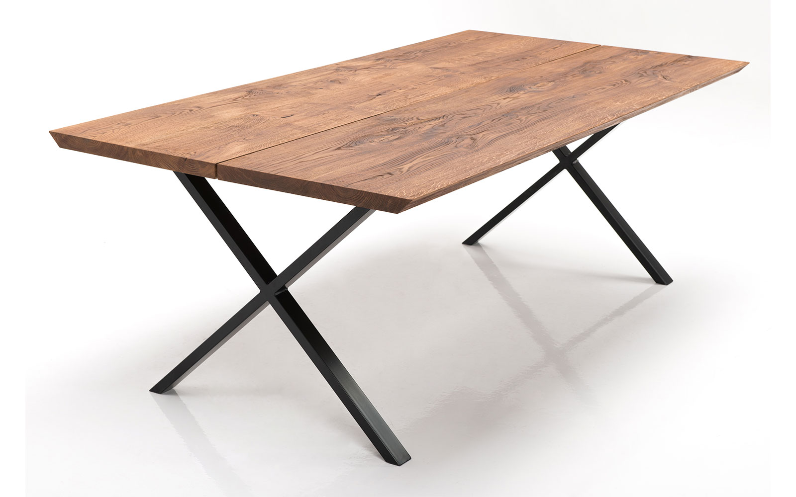 Klitmøller spisebord L300 - Eg - Massiv træ (110x300x75 cm.)