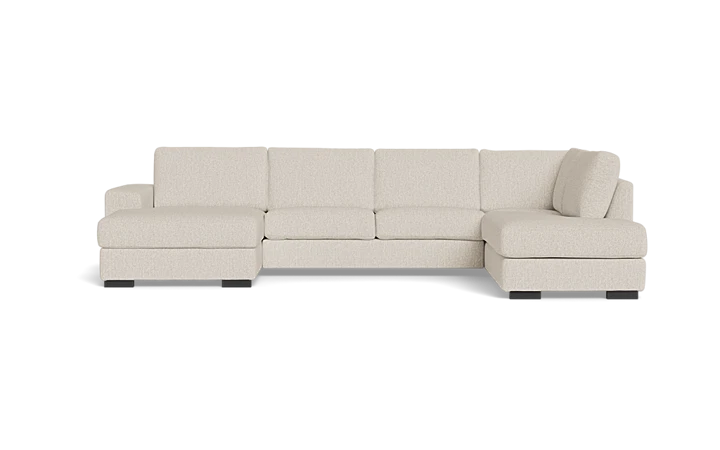Malmø sofa med chaiselong og open end large - Beige - L:356 cm
