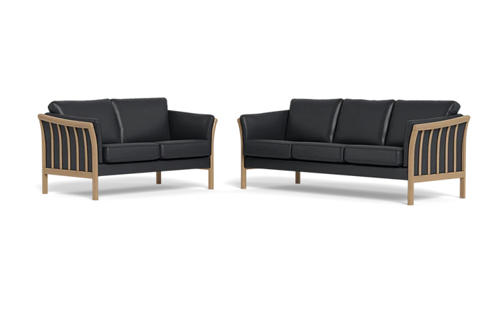 Classic Line Tunis CL600 Exclusiv 3+2 pers. sofa - Hvidolieret eg