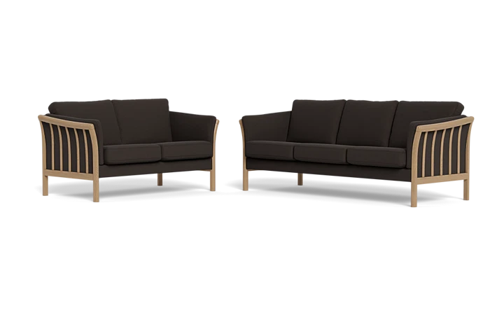 Classic Line Tunis CL600 Exclusiv 3+2 pers. sofa - Hvidolieret eg