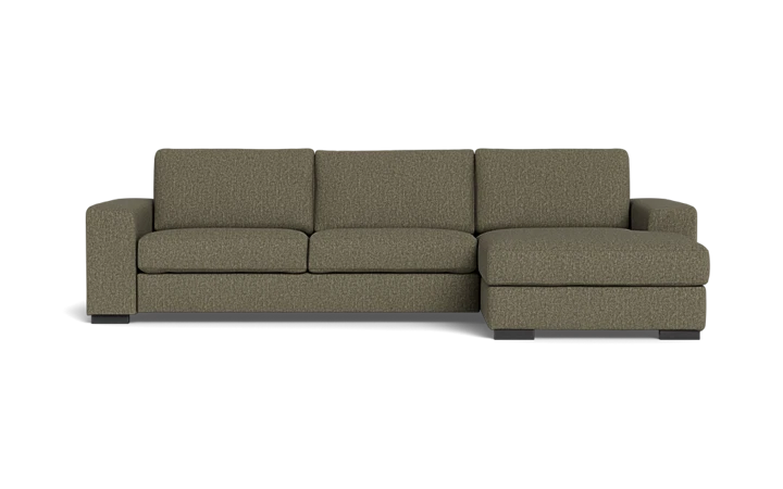 Malmø sofa med chaiselong - Mørkegrøn - L:243 cm