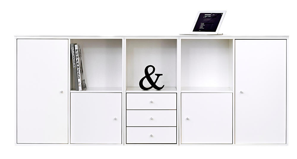 Square Classic reolsystem 037 - Hvid