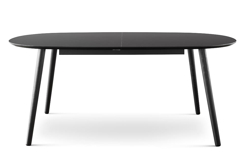 U-Design ovalt spisebord - Sort