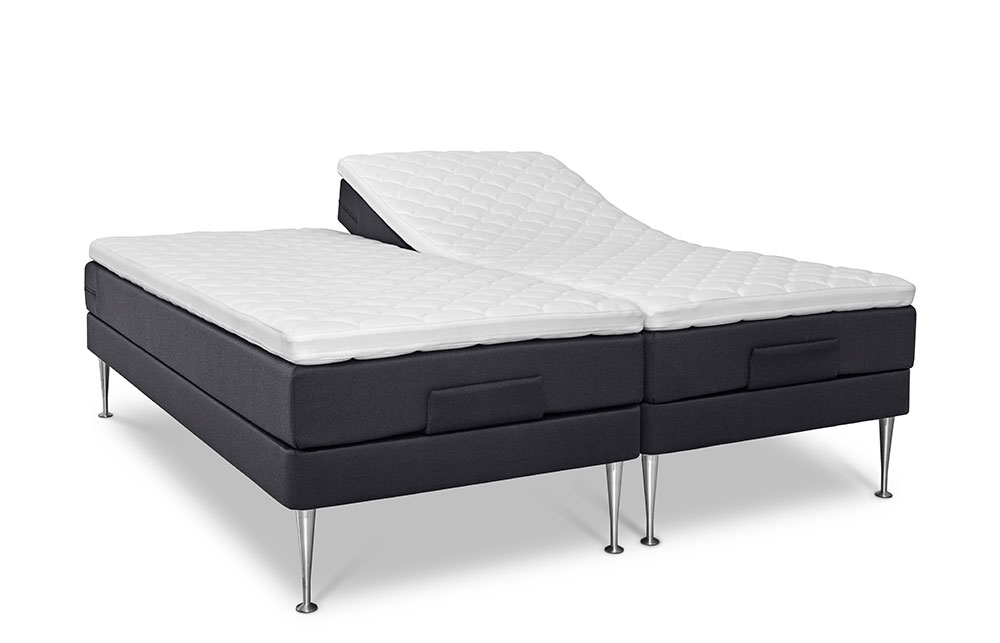 Restzone elevation 180x200 inkl. topmadras - Antracit