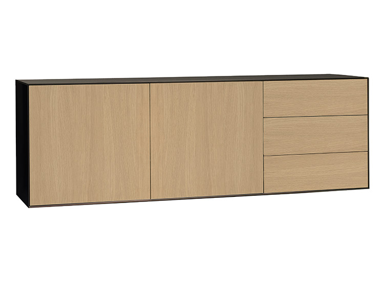 Edge by Hammel skænk 5 - Sort/Lyst træ