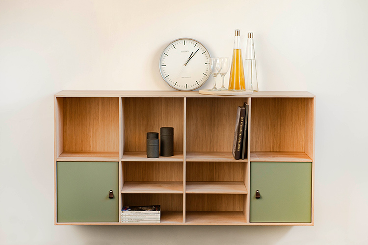 Square Classic reolsystem 25 - Lyst træ