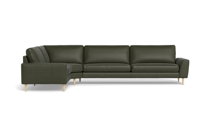 Symfoni 2018 hjørnesofa - Mørkegrøn - L:336 cm