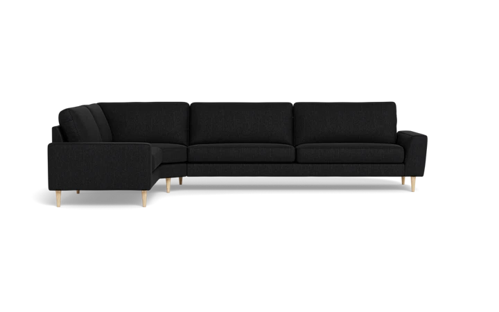 Symfoni 2018 hjørnesofa - Sort - L:336 cm