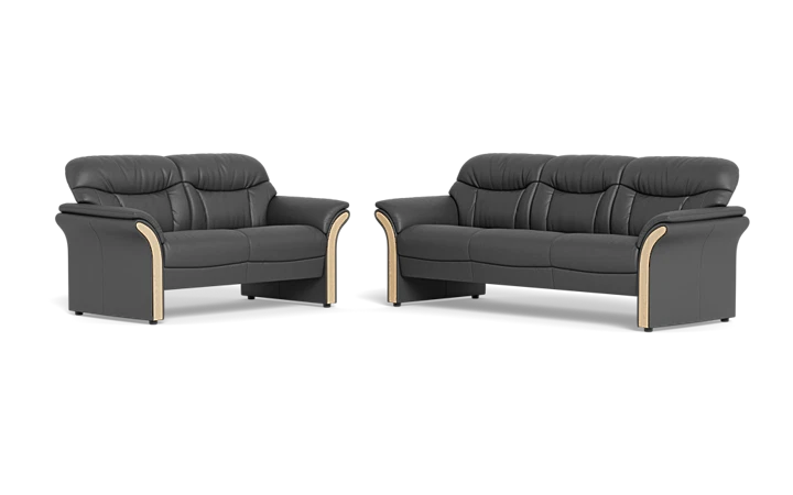 Nordisk komfort Chicago 2125 3+2 pers. sofa - Antracit