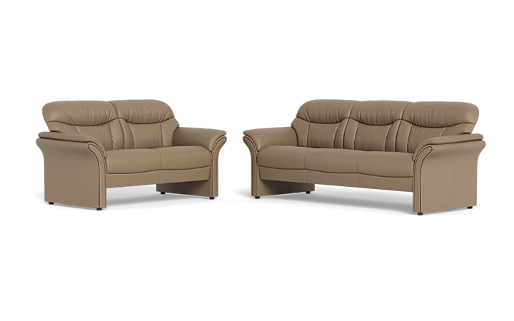 Nordisk komfort Chicago 2125 3+2 pers. sofa - Cognac