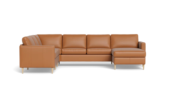 Symfoni 2019 hjørnesofa med chaiselong - Cognac - L:340 cm