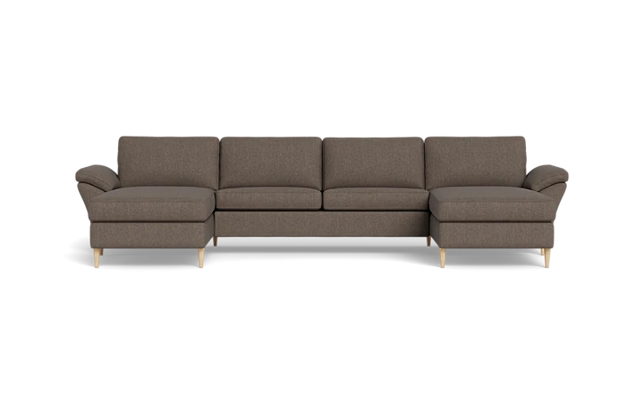 Symfoni 2019 sofa med chaiselonger - Brun - L:402 cm