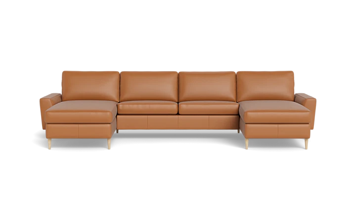 Symfoni 2019 sofa med chaiselonger - Cognac - L:398 cm