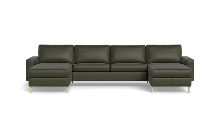 Symfoni 2019 sofa med chaiselonger - Mørkegrøn - L:398 cm