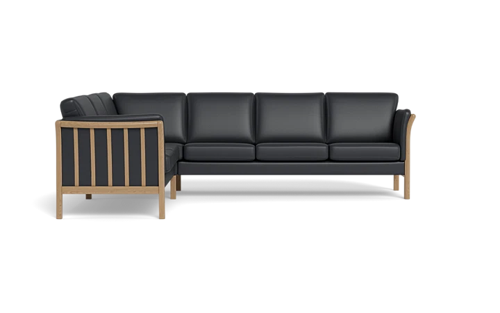 Classic Line Columbia CL100 Exclusiv hjørnesofa - Hvidolieret eg - L:275 cm