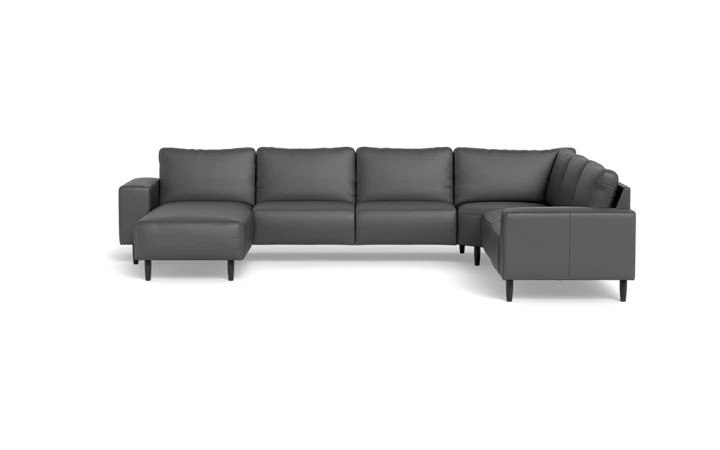 Solution 2701 hjørnesofa med chaiselong - Antracit - L:350 cm