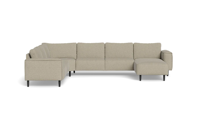 Solution 2701 hjørnesofa med chaiselong - Beige - L:355 cm