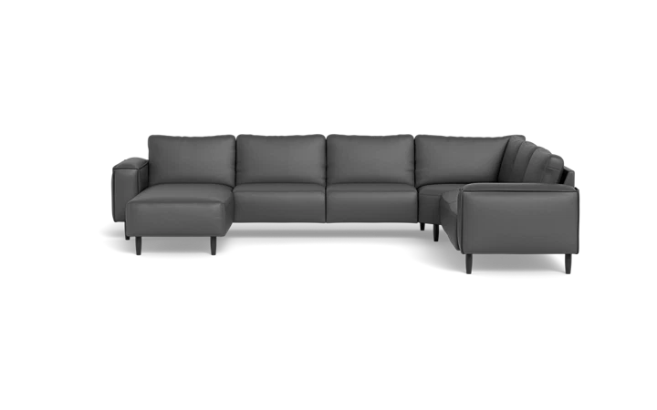 Solution 2701 hjørnesofa med chaiselong - Antracit - L:355 cm