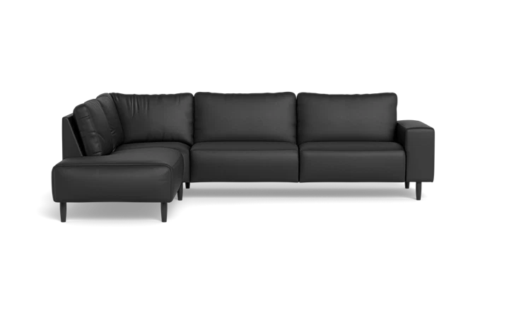 Solution 2701 sofa med open end - Sort - L:295 cm