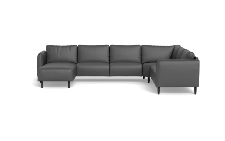 Solution 2701 hjørnesofa med chaiselong - Antracit - L:343 cm