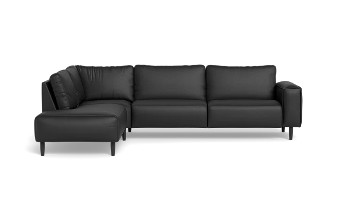 Solution 2701 sofa med open end - Sort - L:300 cm