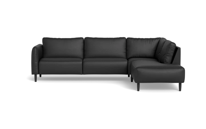 Solution 2701 sofa med open end - Sort - L:288 cm