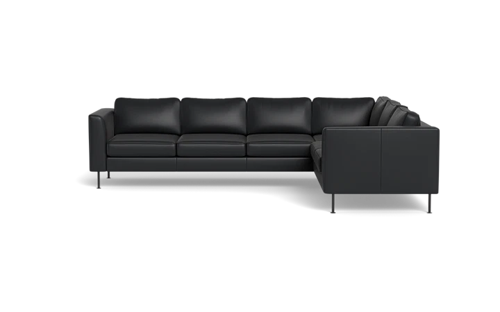 Houston hjørnesofa - sort - L:299 cm