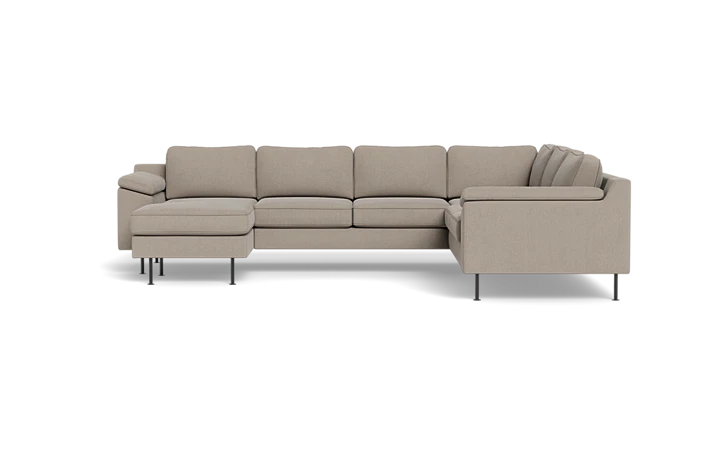 Houston hjørnesofa med chaiselong - Beige - L:306 cm
