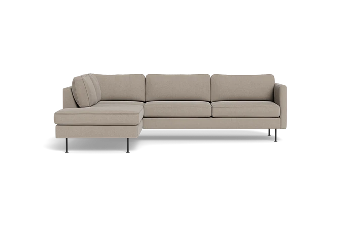 Houston sofa med open end - Beige - L:260 cm