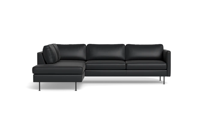 Houston sofa med open end - sort - L:260 cm
