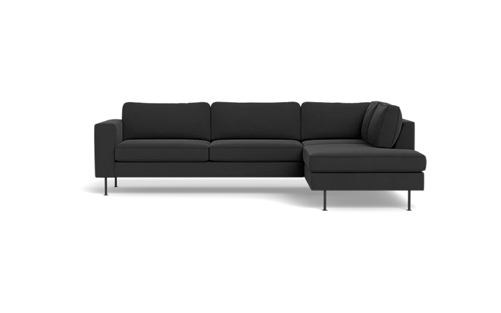 Houston sofa med open end - Antracit - L:234 cm