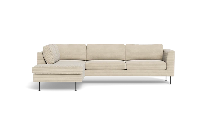 Houston sofa med open end - Beige - L:234 cm