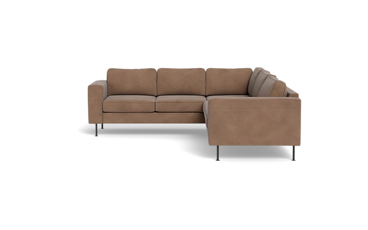 Houston hjørnesofa - Brun - L:284 cm