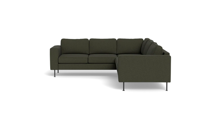Houston hjørnesofa - Mørkegrøn - L:234 cm