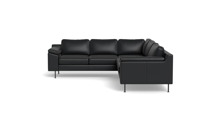 Houston hjørnesofa - sort - L:240 cm