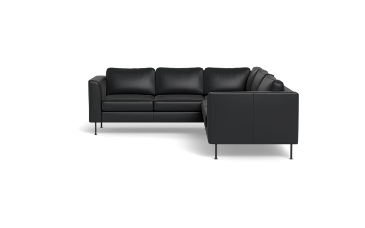 Houston hjørnesofa - sort - L:234 cm