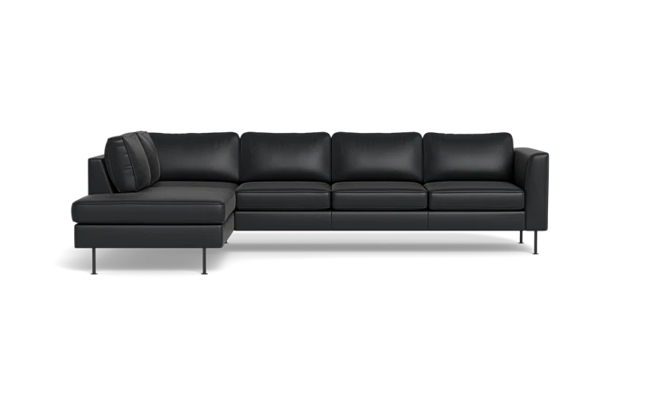 Houston sofa med open end - sort - L:299 cm