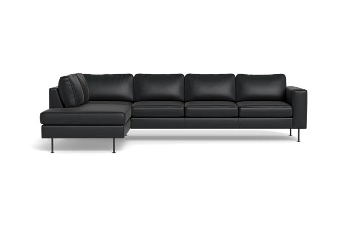 Houston sofa med open end - sort - L:299 cm