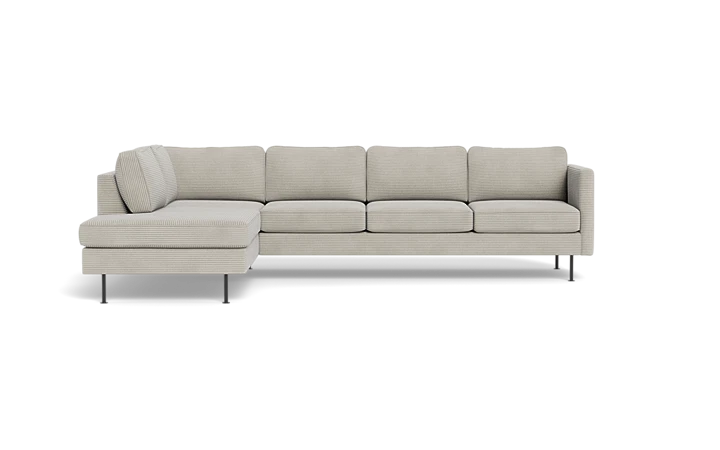 Houston sofa med open end - Lysegrå - L:290 cm