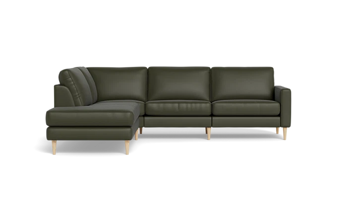 Symfoni 2018 sofa med open end - Mørkegrøn - L:262 cm