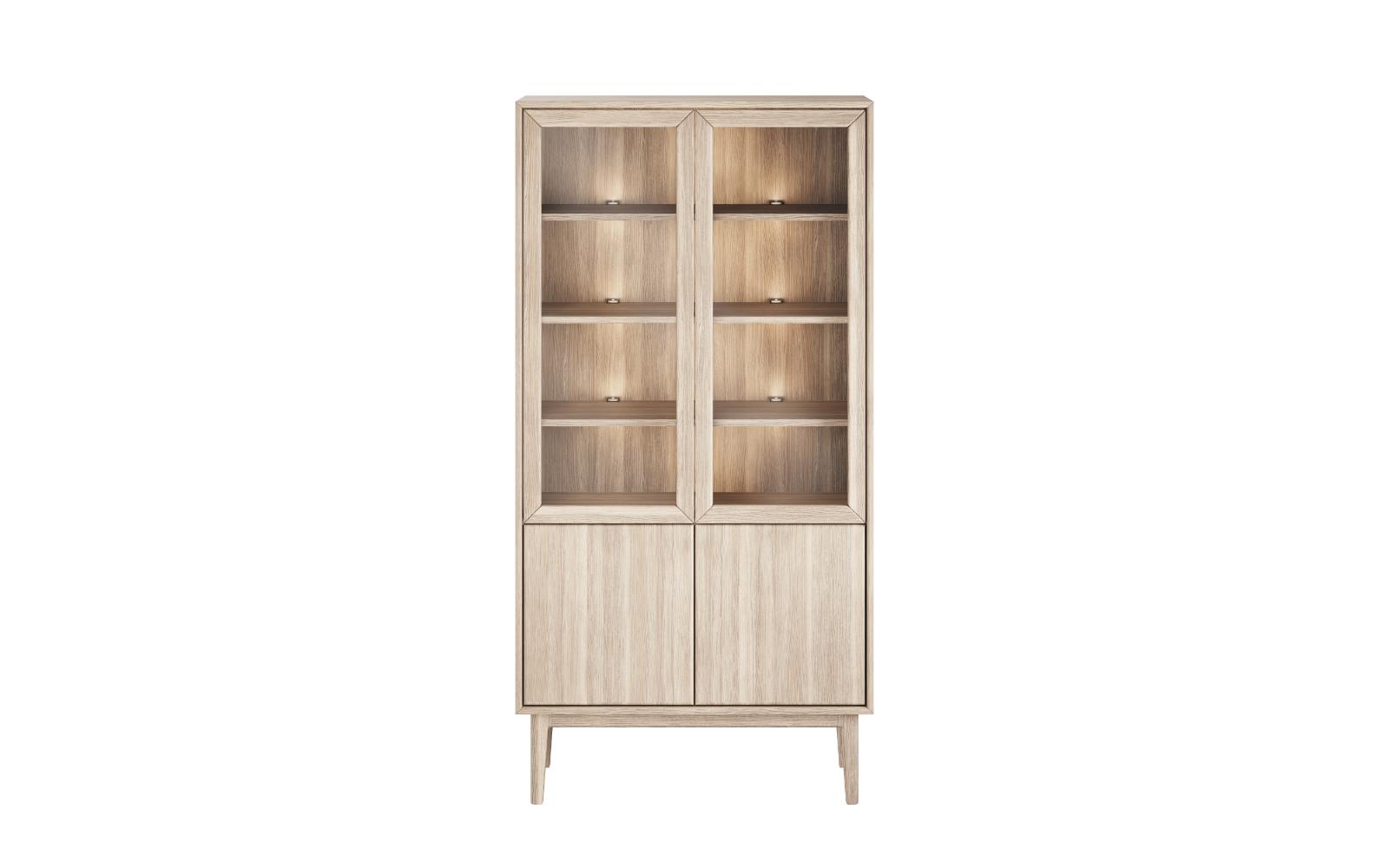 Broholm vitrineskab - Beige